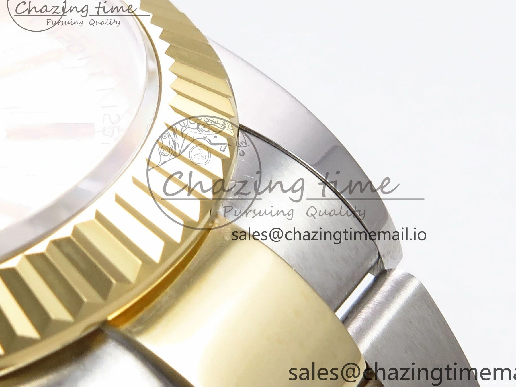 AAA Replica Watches Bracelet Thermal YG Best Edition Dial DateJust 41 Oyster 126333 EWEF SS on 976 YG Textured A 0104